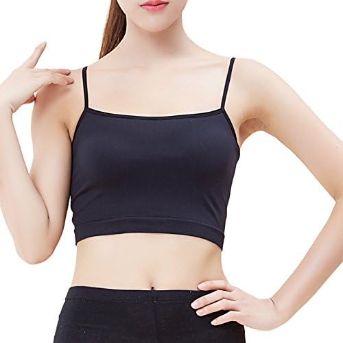Shapetune Women's All-Match Basic Seamless Mini Camisole, Crop Camiflage Breathable Stretch Half Cami