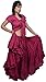 Wevez Women's Gypsy 25 Yard Solid Color Cotton Skirt