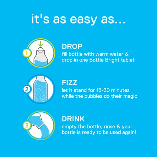 Bottle Bright 3 Pack (36 Tablets) Clean Stainless Steel, Thermos