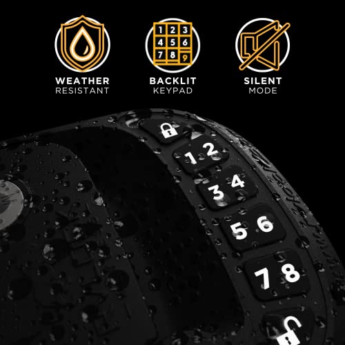 RVLock Compact and Key Fob Keyless Entry Keypad, RV/5th Wheel Lock