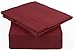 CGK Linens Queen 6 Piece Sheet Set - Cooling Sheets for Hot Sleepers - Hotel Luxury Bedding Set with 8-16 Inch Deep Pockets - 1 Flat & 1 Fitted & 4 Pillowcases - Soft, Comfy & Wrinkle Free - Burgundy