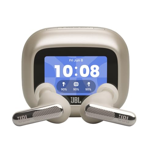 JBL Live Beam 4, True Wireless Noise Cancelling Earbuds, Champagne
