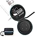 Qudasar BASENOR Portable Carrying Case for All-New Echo Dot (3rd Gen), BASENOR Travel Protective Hard Case Cover with Carabiner (Fits Power Adapter 15W)
