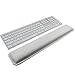 Wrist Rests,Keyboard Wrist Rest Pad,White PU Leather Palm Support Wrist Pad Wrist Cushion for Laptops/Notebooks/MacBooks//PC/Computer