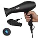 Ionic Hair Dryer with Diffuser,Concentrator and Styling Pik, Lightweight Quiet Blow Dryer, Powerful 1875W Motor for Smooth and Fast Drying Hair