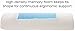 Mindful Design Cooling Gel Memory Foam Semi Roll Pillow - Lumbar Support Wedge Pillow for Back and Knee Pain Relief (White, Large)