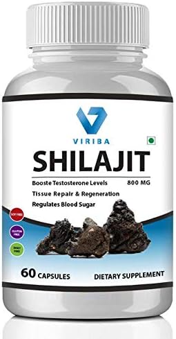 VIRIBA Shilajit Extract (100% Pure Form) 800 Mg - 60 Capsules