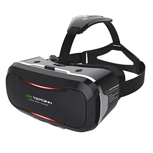 Tepoinn Casque Lunette VR 3D Réalité Virtuelle Lunette Virtuelle Le Plus Léger 3D Films Compatible avec Tous Les Smartphones Dont l\'écran est DE 4,0 à 5,7 Pouces