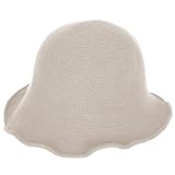 ililily Women's Wool Fedora Cloche Winter Crushable Hat With Wired Brim (10 colors)(fedora-562-8)