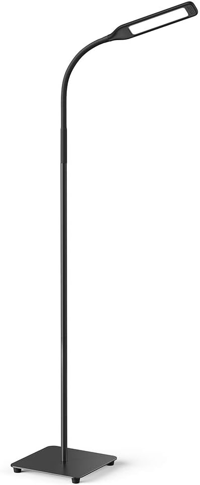 Miroco LED Floor Lamp with 4 Brightness Levels & 4 Colors Temperatures, Adjustable LED Floor Light, Dimmable Adjustable Reading Standing Lamp for Sewing Painting Piano Puzzle Craft Bedroom Office - - 