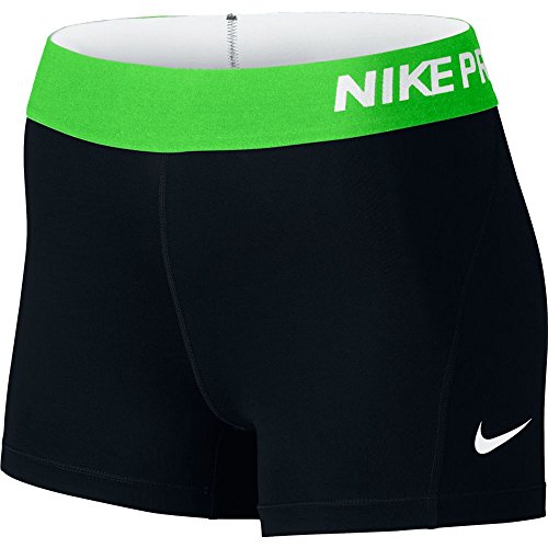 Nike Pro Cool 3" Women's Compression Shorts Black/Voltage Green S