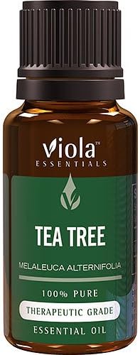 Tea Tree Essential Oil (Melaleuca Alternifolia) 15ml - 100% PureTherapeutic Grade Oil by Viola Essentials - Aromatherapeutic | Clears Skin and Promotes Healing