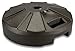 Patio Living Concepts 00237-PLC, Durable Rust Free Molded Resin, Contemporary Style Patio Base with Locking Screw-on Cap, 50 pounds Holding Force, Bronze Umbrella Stand, 6-1/2