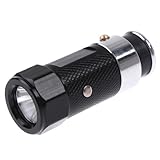 Car Cigarette Lighter Rechargeable LED Flashlight (Black)