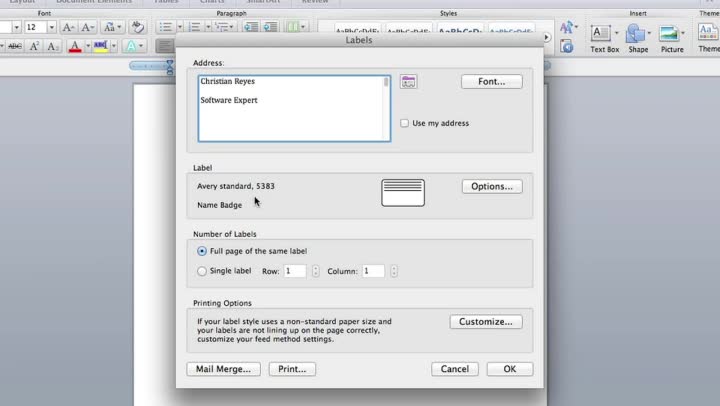 How To Make Name Tags In Microsoft Word