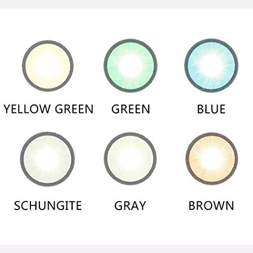 Dicesnow Cosplay Large Diameter 5 Colors Eyes Color Contacts Lens Eyes Makeup Hot(A Pair)