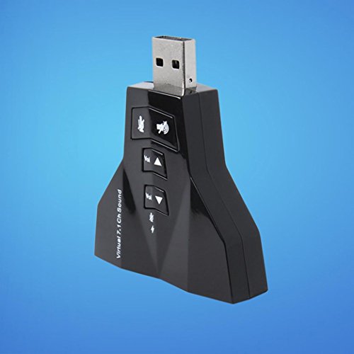 image for Tuscom 7.1 Channel USB 2.0 3D Audio Adapter External Stereo Sound Card