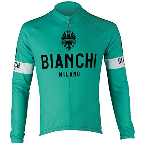 Bianchi Pro Team Long Sleeve Cycling Jersey Breathable Bicycle