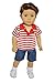 Brittany's My Red Polo Set Compatible with American Girl Boy Dolls- 18 Inch Boy Doll Clothes