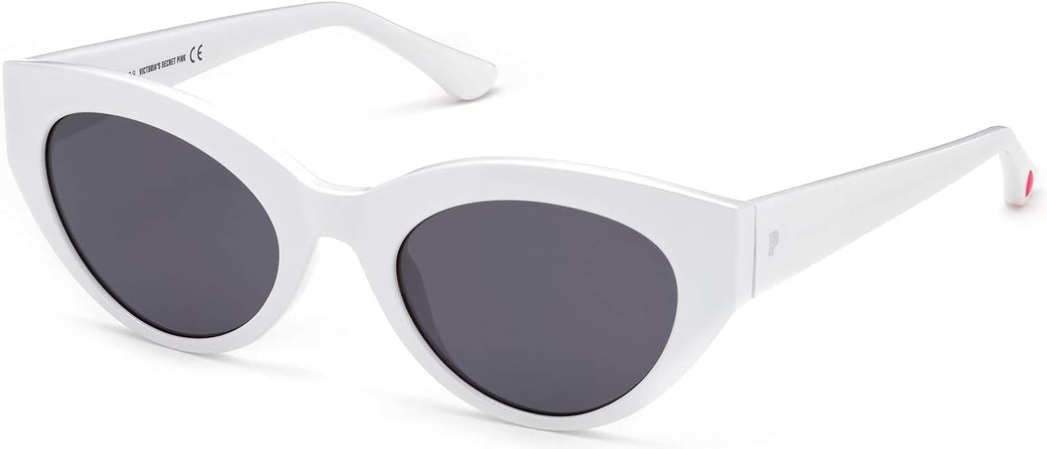 white sunglasses with pink lenses