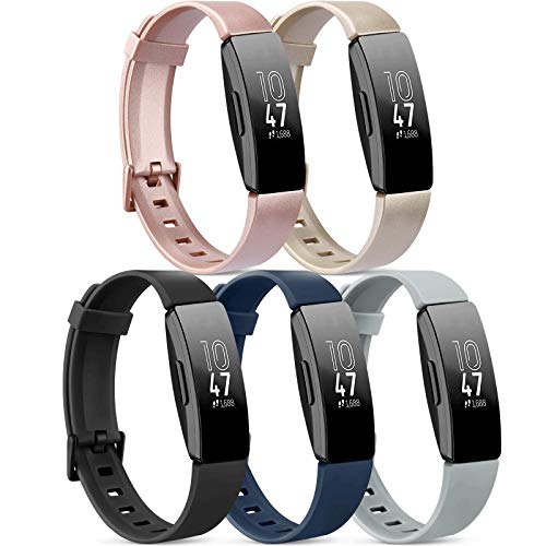 Vanjua for Fitbit Inspire 3 Bands Women Men, Stainless Steel Metal Mesh Loop Adjustable Magnetic Wristband Replacement Straps Compatible with Fitbit Inspire 3 Fitness Tracker (Gray)