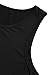 Romwe Women's Tank Dress Sleeveless Summer Loose Casual Swing T-Shirt Dresses Black S