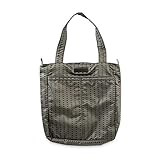 JuJuBe Be Light Everyday Lightweight Zippered Tote Bag, Onyx Collection - Black Olive