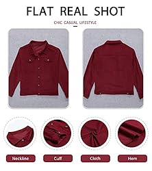 Womens Corduroy Shacket Button Down Shirts Casual