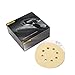 Mirka 23-615-AP Gold 5-Inch 8-Hole Dustless Hook-and-Loop Sanding Disks, 10 Each of 5 Grits primary