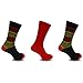 Mens Organic Bamboo Socks With Fairisle Pattern (Pack Of 3)