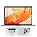 Tempered Glass Screen Protector Compatible with 2019 2018 MacBook Air 13 with Touch ID A1932 with Gift Microfiber Keyboard Cover Cloth/2016-2019 New MacBook Pro 13 Model A2159 A1706 A1708 A1989 A2338