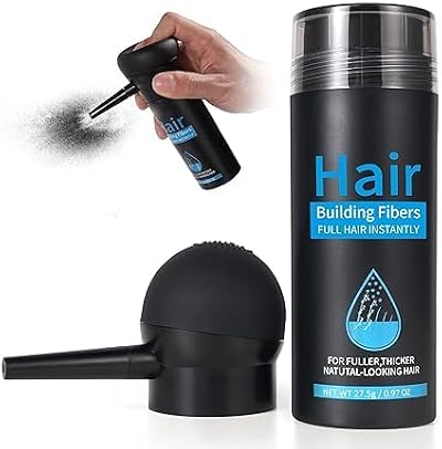 Pegciz Hair Fibres Dark Brown for Thinning Hair, 15 Sec Concealment