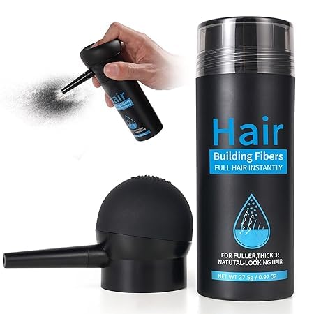 Hair Fibres Dark Brown - Instant Hair Loss Concealer for Women & Men (Medium Brown)
