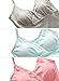 Women Maternity Pajama tops Nursing Tank Top Sleep Bra For Breastfeeding 3PCS/Pack