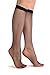 Lisskiss Women's Opaque Designer Fishnet Knee-High Socks