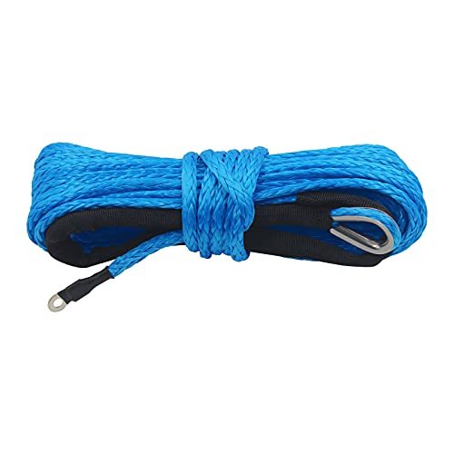 TYT Synthetic Winch Rope 1/4" x 50', Winch Line Cable Rope Breaking