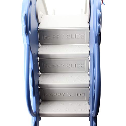 Sweety Toys 12763 freistehende Rutsche Dino Dinosaurier blau 3-in 1 Produkt Basketballspiel, Ringe werfen – Bild 5