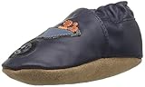 Robeez Boys' Elephant Eddie Crib Shoe, Big Dig Navy, 6-12 Months M US Infant