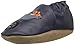 Robeez Boys' Elephant Eddie Crib Shoe, Big Dig Navy, 6-12 Months M US Infant