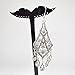 Vintage Antique Inspired Filigree Chandelier Dangle Earrings-Statement Earrings for Women (Silver)