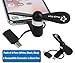 Mini Fans Compatible with iPhone & Android Devices Plug in & Play Attachment 3-in-1 Connectors - Micro USB & USB C Fans for Android Cell Phones and Fan on iPhone - Pack of 3 (Black,White,Blue)