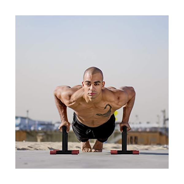 Rubberbanditz Parallette, Parallel Bars & Dip Station | At Home Gym Workout Equipment, L-Sit Bars & Calisthenics Equipment for Home. Perfect for Push Ups, Dips, Handstands & Gymnastics. - Image 5