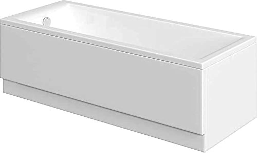 Pjh Bathroom Modern White Acrylic Front Bath Panel 1700mm x 520mm PO341