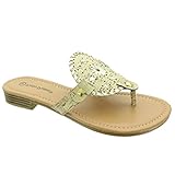 Pierre Dumas Women's Rosetta-7 Fashion Sandal, Natural