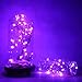 Twinkle Star 33FT 100 LED Copper Wire String Lights Halloween Lights Battery Operated LED String Lights for Christmas Wedding Party Home Holiday Decoration, 1 Pack, Purple