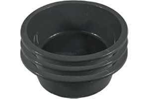 VAKLY Wash Basins – Round Plastic Hospital Bedside Tub [Pack of 3] 5 Quart - Portable Foot Bath Soaking Bucket Basin - Gray