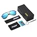 Polarized Aviator Sunglasses for Men - FEIDU Driving Sunglasses Unisex FD9002 (blue-9002, 2.28)