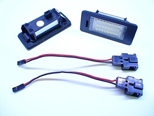 TWO Xenon HID WHITE Canbus Error Free LED License Plate Lights Lamps Audi Q5 A4 S5 A5 TT VolksWagen Passat