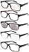Eyekepper 5 Pack Reading Glasses for Men Includes Reader Sunglasses Spring Hinges Classic Cheater Glasses +3.00