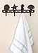 Comfify Vintage Seashell Coat Hook Hanger Rustic Cast Iron Wall Hanger w/ 4 Decorative Hooks - Includes Screws and Anchors - Beach House Decor - Brown